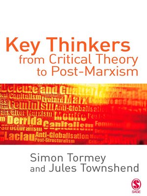 cover image of Key Thinkers from Critical Theory to Post-Marxism